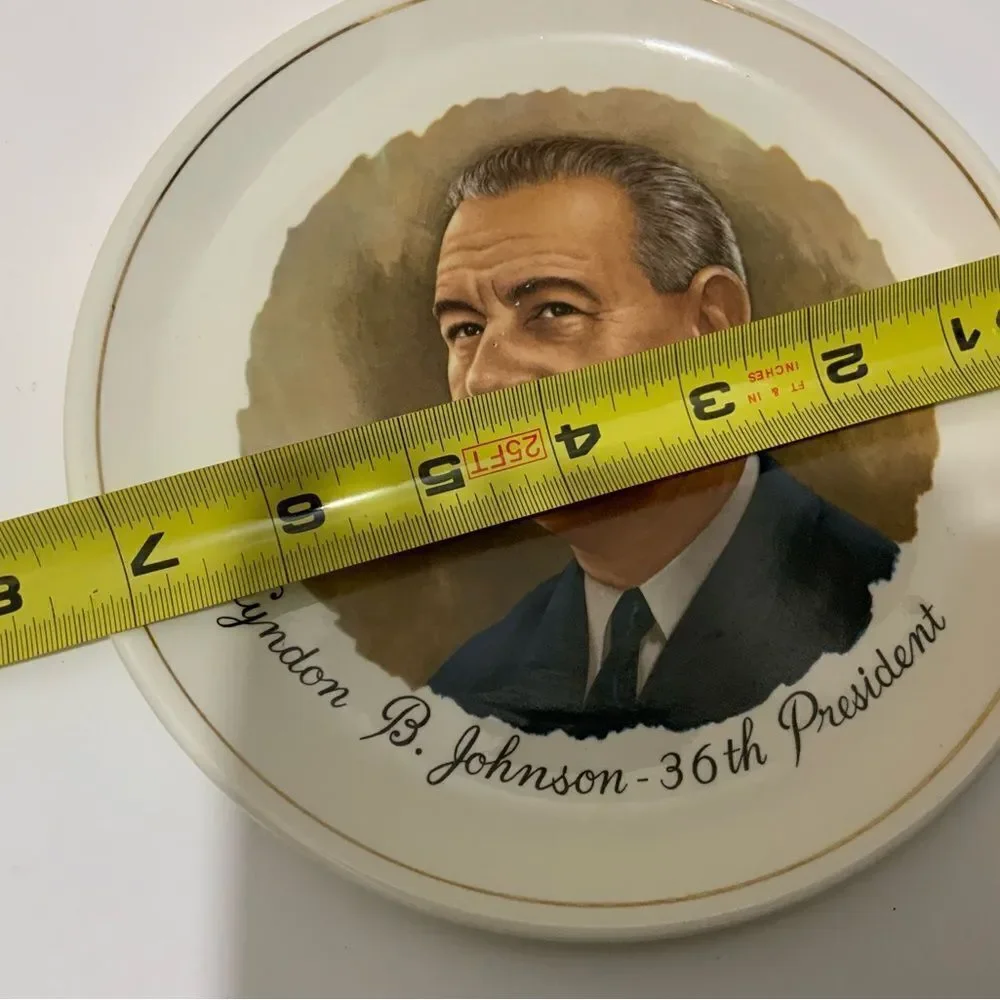 Vintage President Lyndon B Johnson Collector's Plate